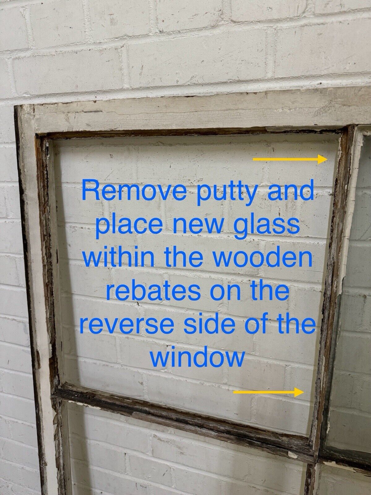 Reclaimed Old Georgian Sash Wooden Window 1140 x 1120 x 1065 or 1070mm