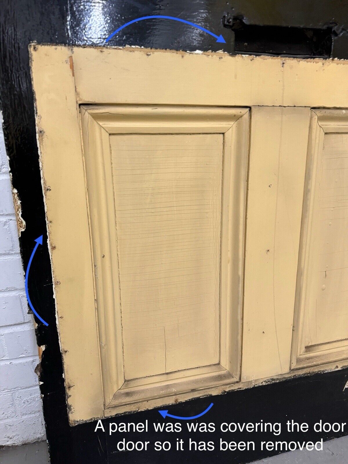 Reclaimed Old Victorian Edwardian Wooden Panel Front Door 2075 or 2080 x 855mm
