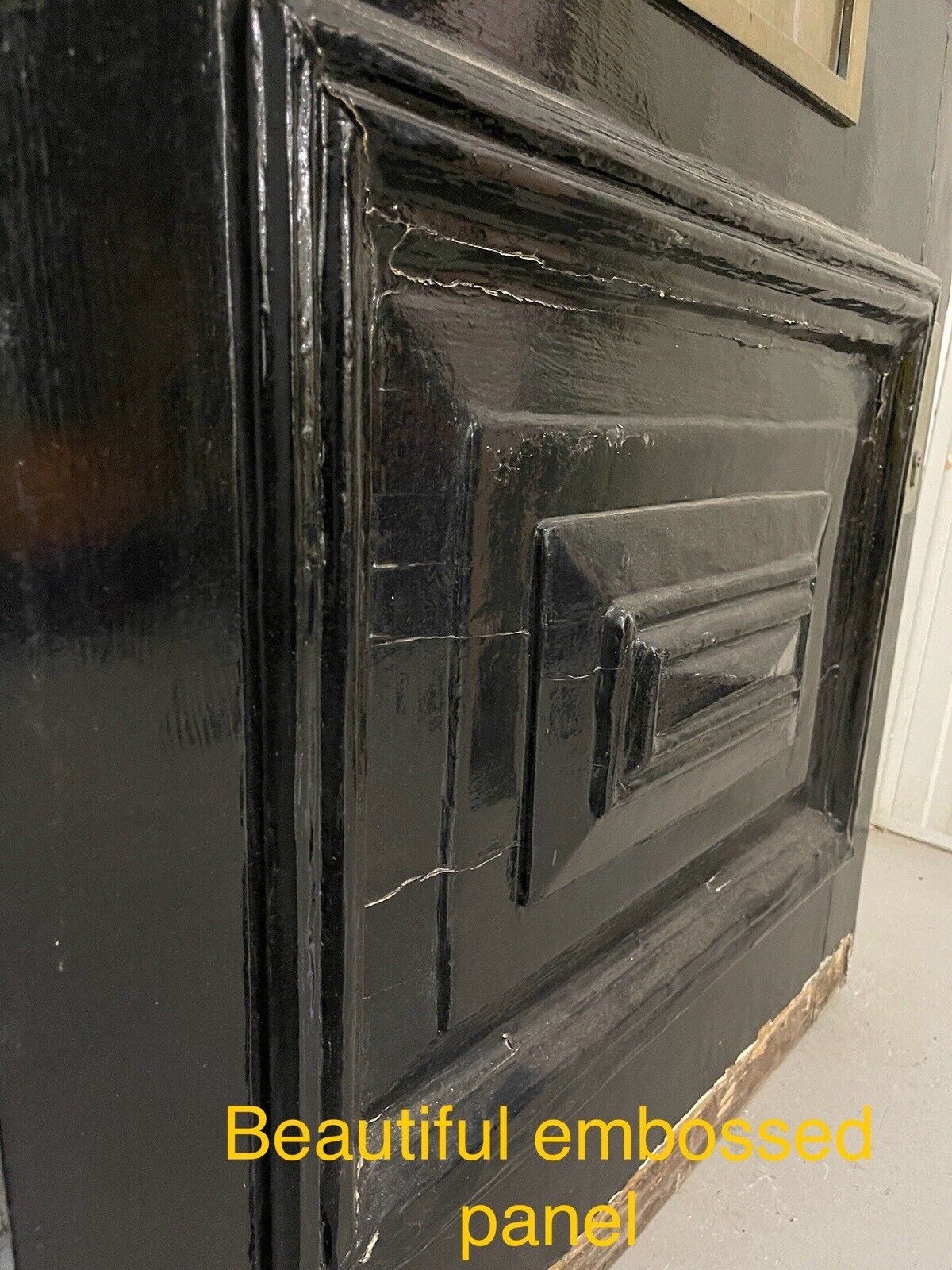 Reclaimed Victorian Edwardian Wooden Panel Front Door 2120 Or 2115 x 915mm