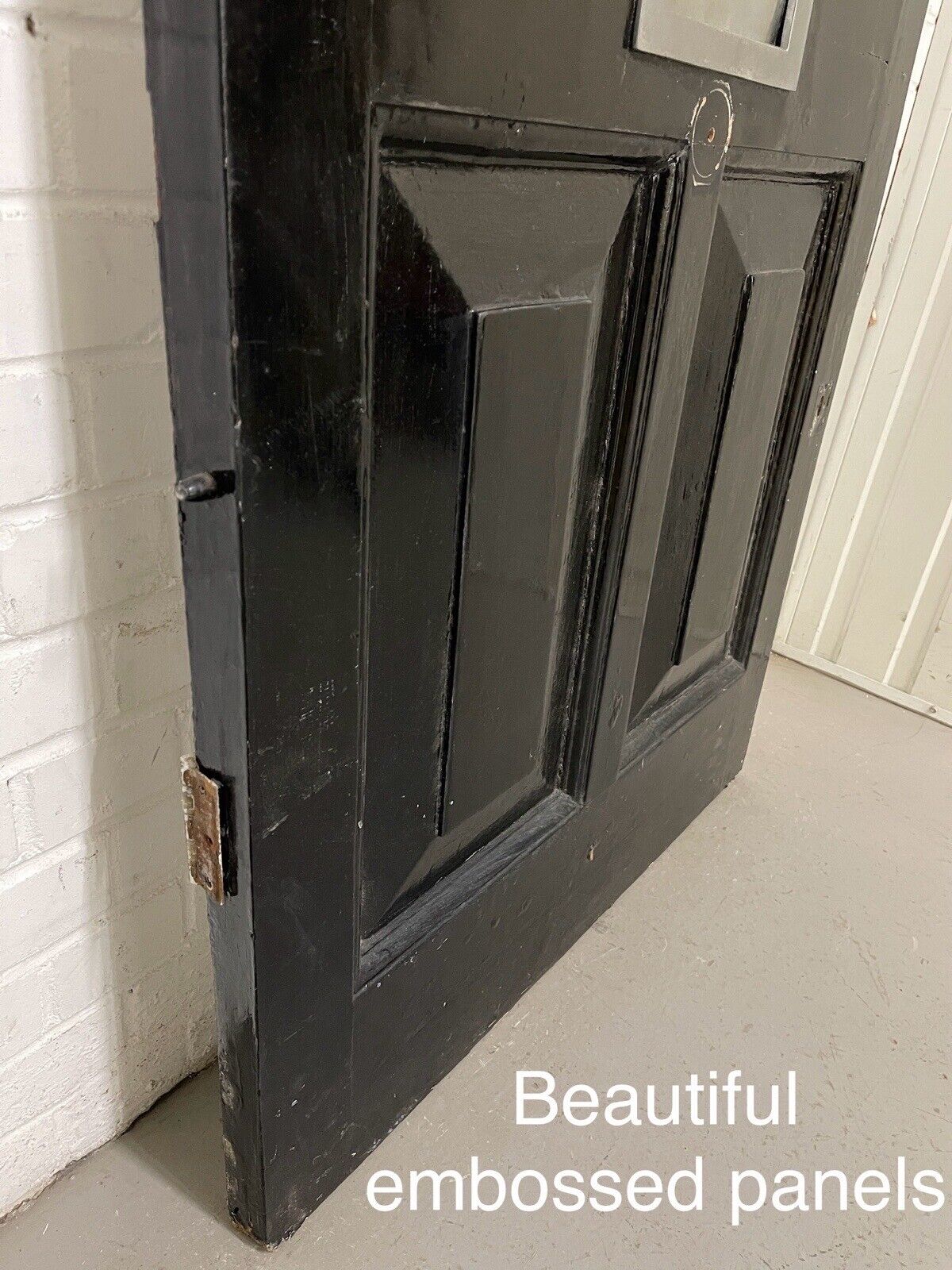 Reclaimed Old Victorian Edwardian Wooden Panel Front Door 2077 x 865mm