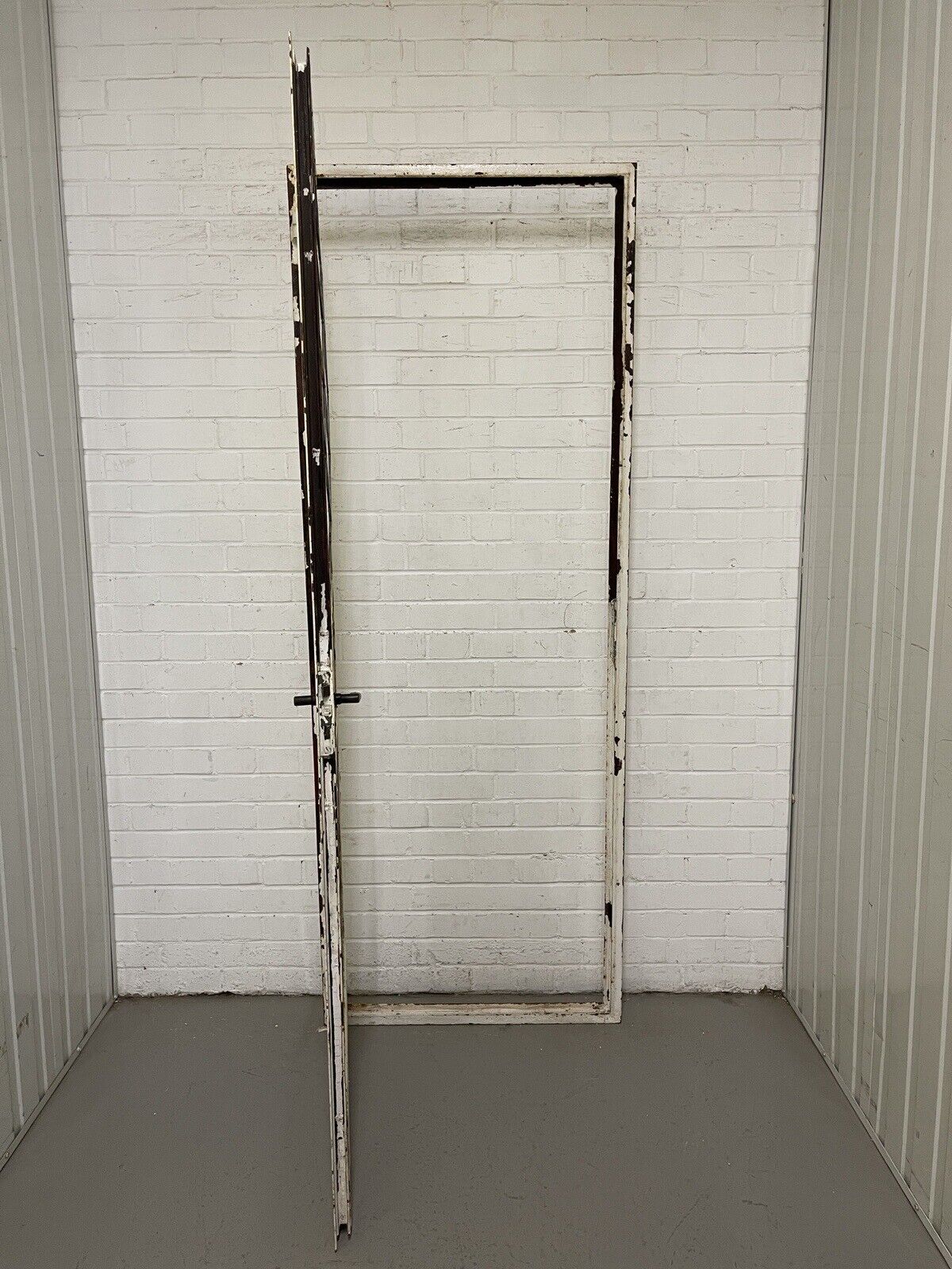 Reclaimed Vintage Industrial Crittall Crital Steel Metal Door Frame 2055 x 763mm