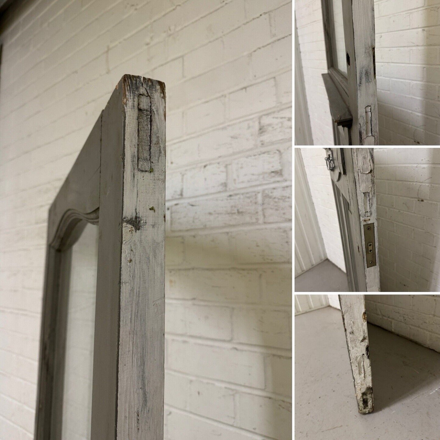 Reclaimed Victorian Edwardian Wooden Panel Front Door 2028 or 2024mm x 810mm