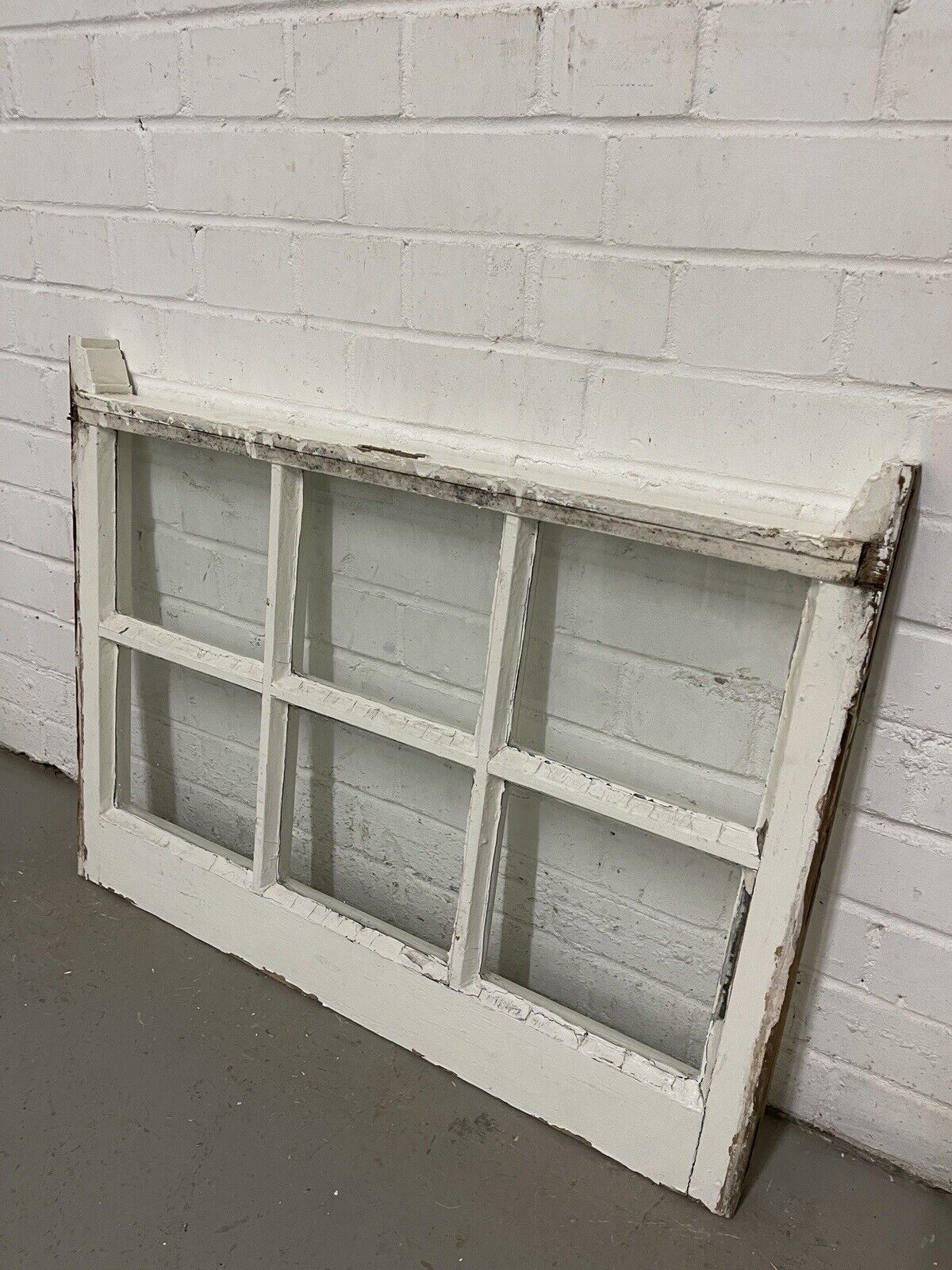 Pair Reclaimed Georgian 6 Panel Wooden Panel Sash Window 770 x 545 770 x 590mm