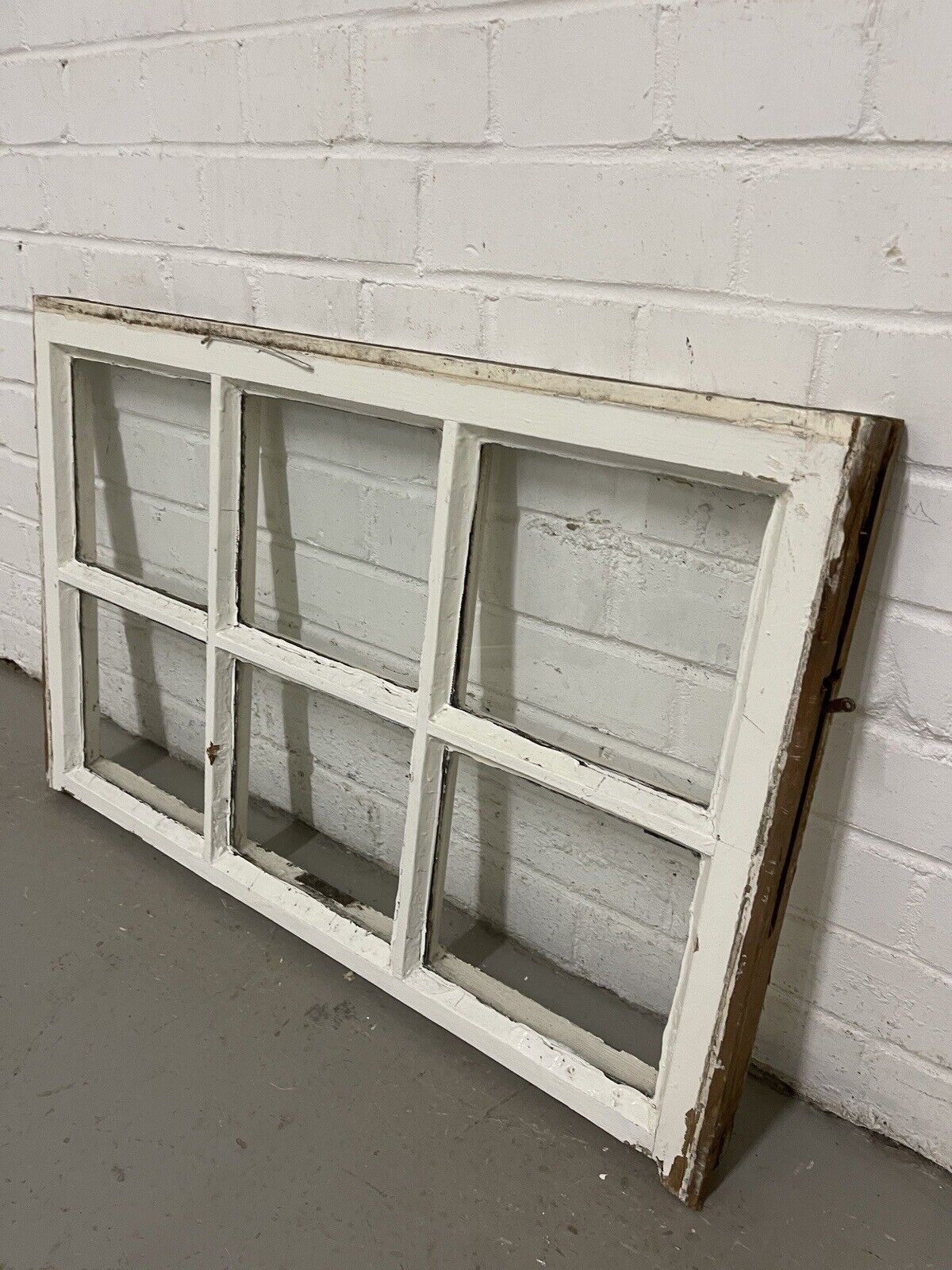 Reclaimed Georgian 6 Panel Wooden Panel Sash Window 770 x 505mm