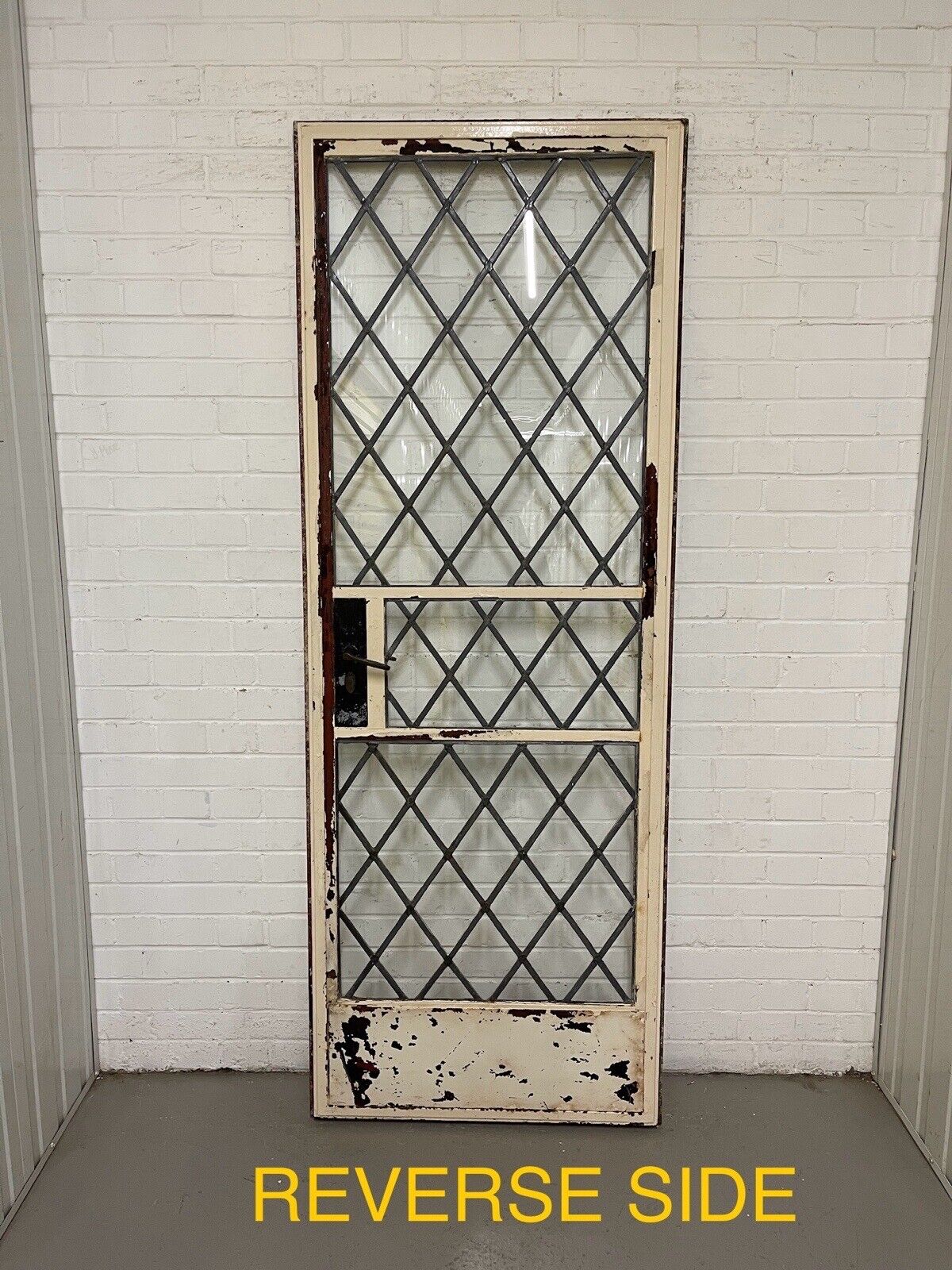 Reclaimed Vintage Industrial Crittall Crital Steel Metal Door Frame 2055 x 763mm