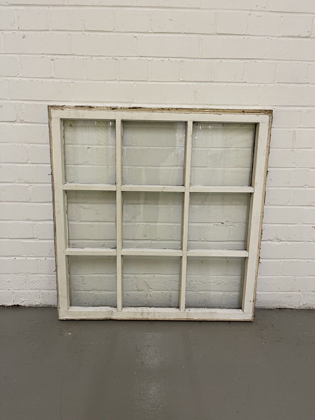 Reclaimed Modern Georgian 9 Panel Wooden Window 815 x 840mm or 797 x 825mm