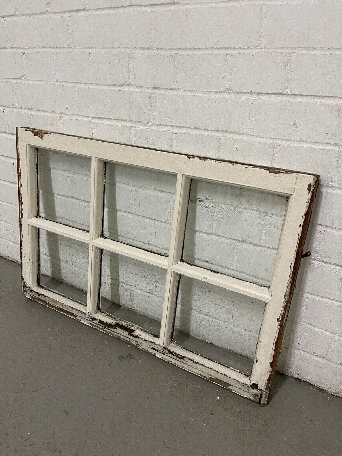 Reclaimed Georgian 6 Panel Wooden Panel Sash Window 770 x 505mm
