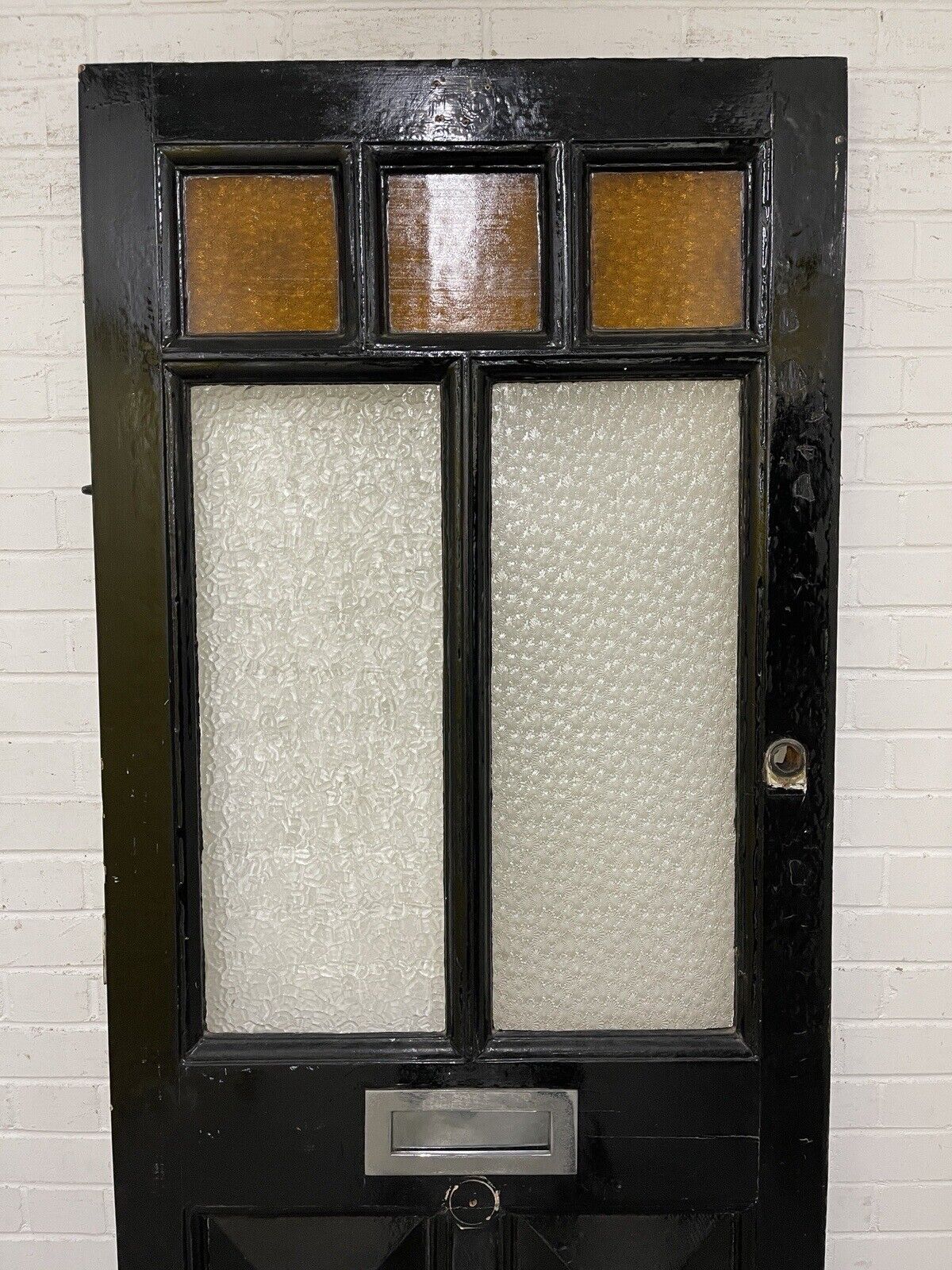 Reclaimed Old Victorian Edwardian Wooden Panel Front Door 2077 x 865mm