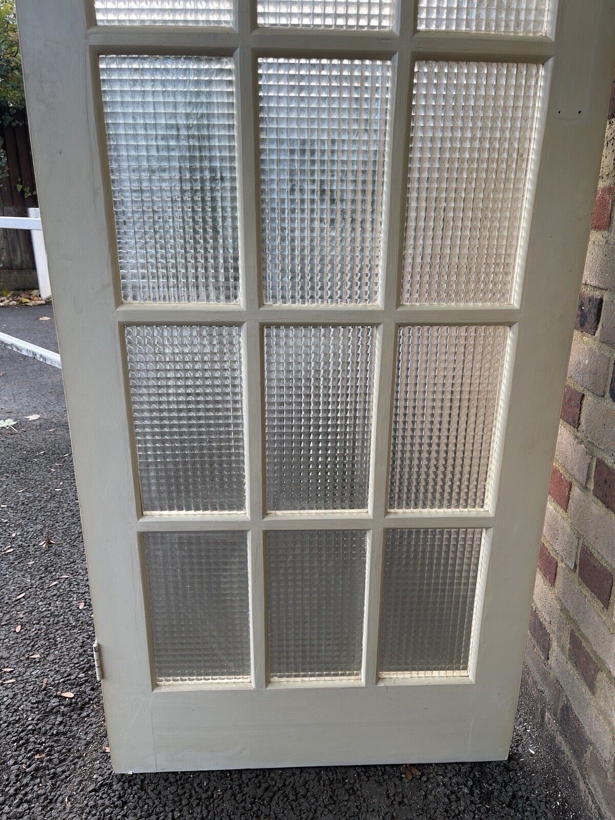 Reclaimed Cross Reeded Glass Door 1980 or 1975mm x 760 or 759mm