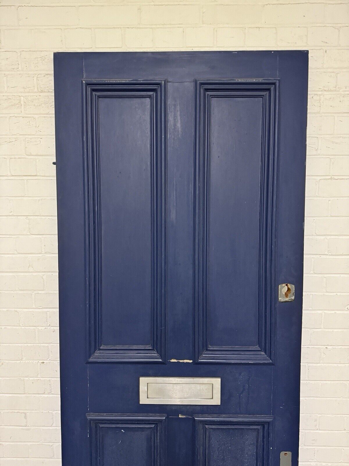 Reclaimed Old Victorian Edwardian Wooden Panel Front Door 2130 x 913mm