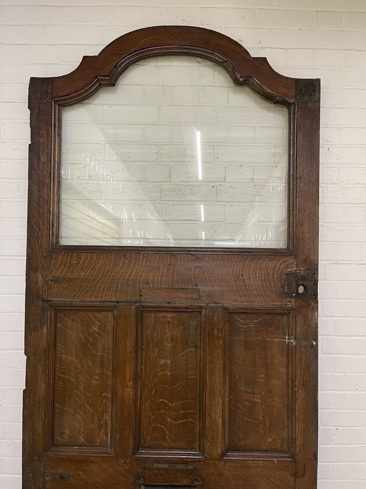 Reclaimed Oak Wooden Entrance Arch Front Door 2390 or 2590mm with Arch x 1105mm