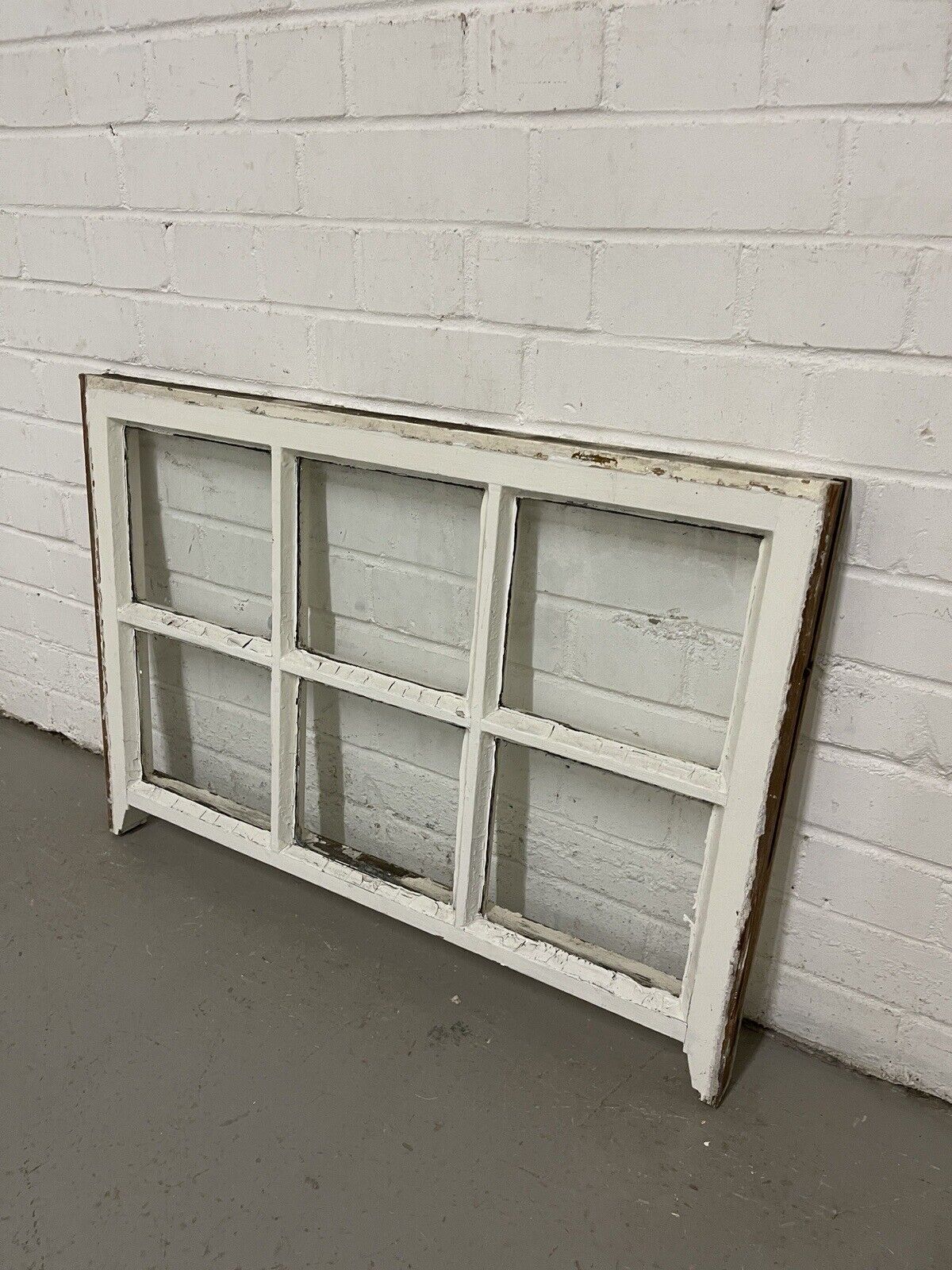 Pair Reclaimed Georgian 6 Panel Wooden Panel Sash Window 770 x 545 770 x 590mm