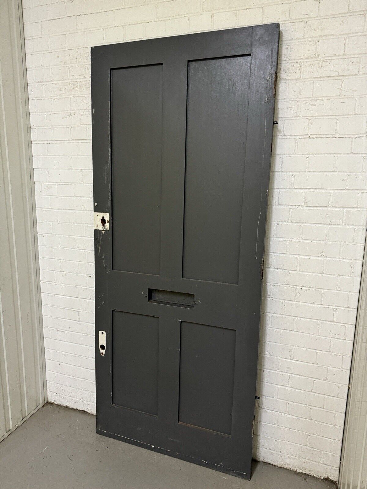 Reclaimed Old Victorian Edwardian Wooden Panel Front Door 2130 x 913mm