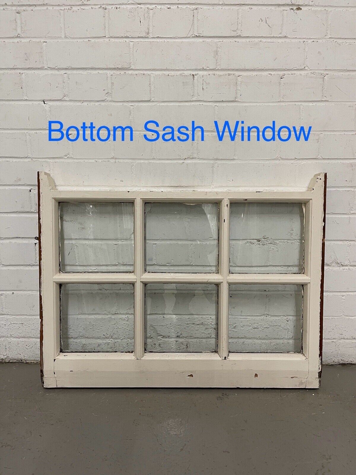 Pair Reclaimed Georgian 6 Panel Wooden Panel Sash Window 770 x 545 770 x 590mm