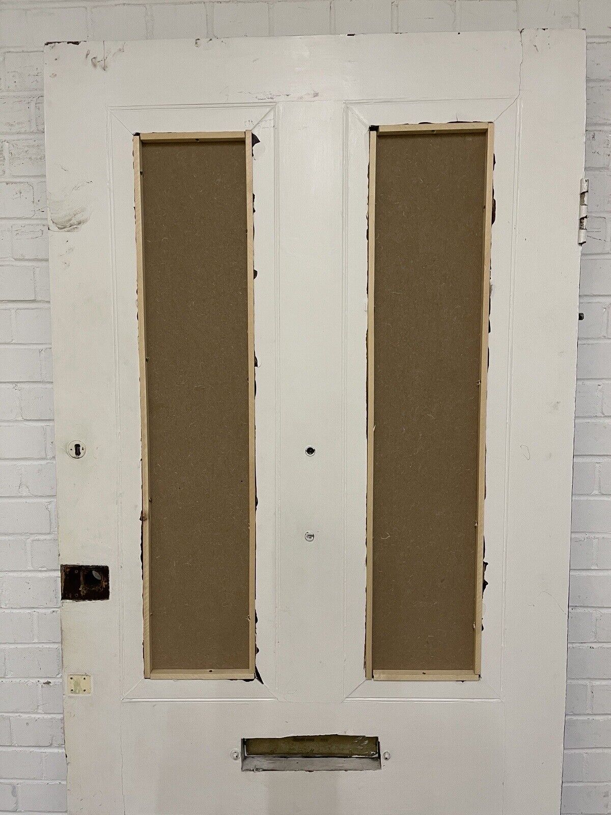 Reclaimed Victorian Edwardian Wooden Panel Front Door 2120 Or 2115 x 915mm