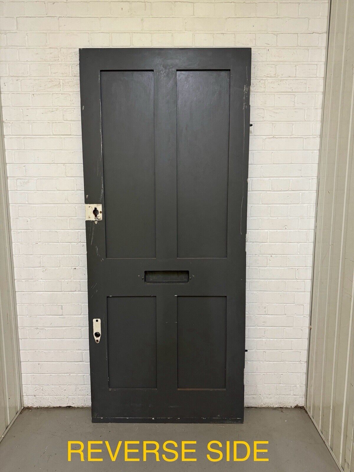 Reclaimed Old Victorian Edwardian Wooden Panel Front Door 2130 x 913mm