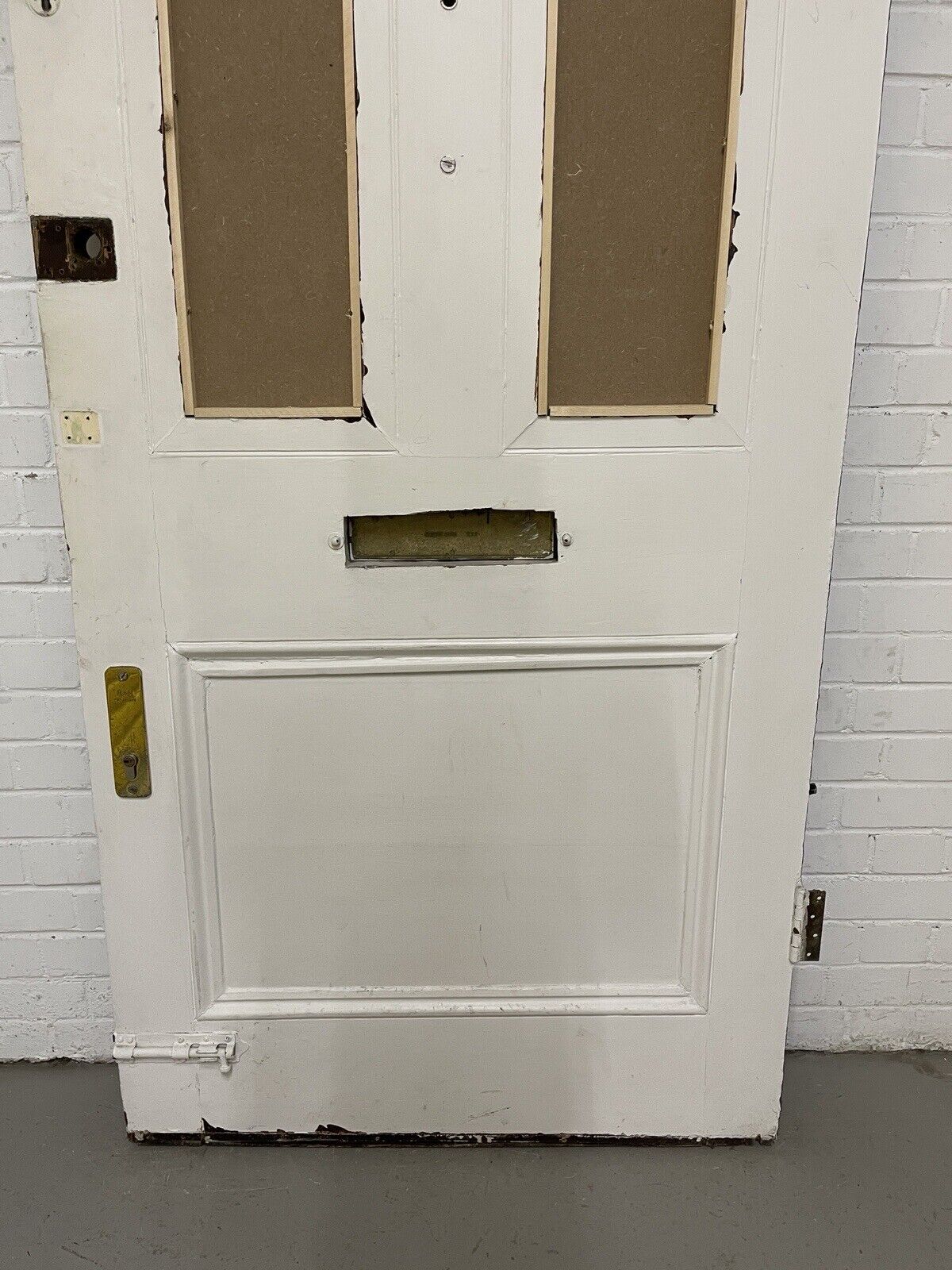 Reclaimed Victorian Edwardian Wooden Panel Front Door 2120 Or 2115 x 915mm
