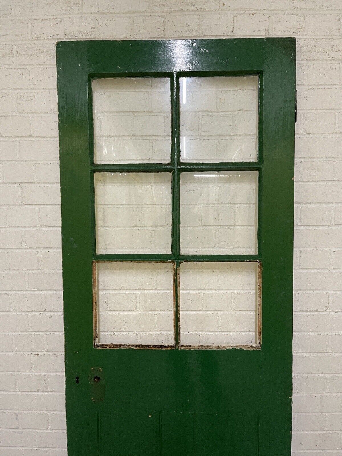 Reclaimed Georgian Victorian Wooden Panel External Or Internal Door 1980 x 760mm