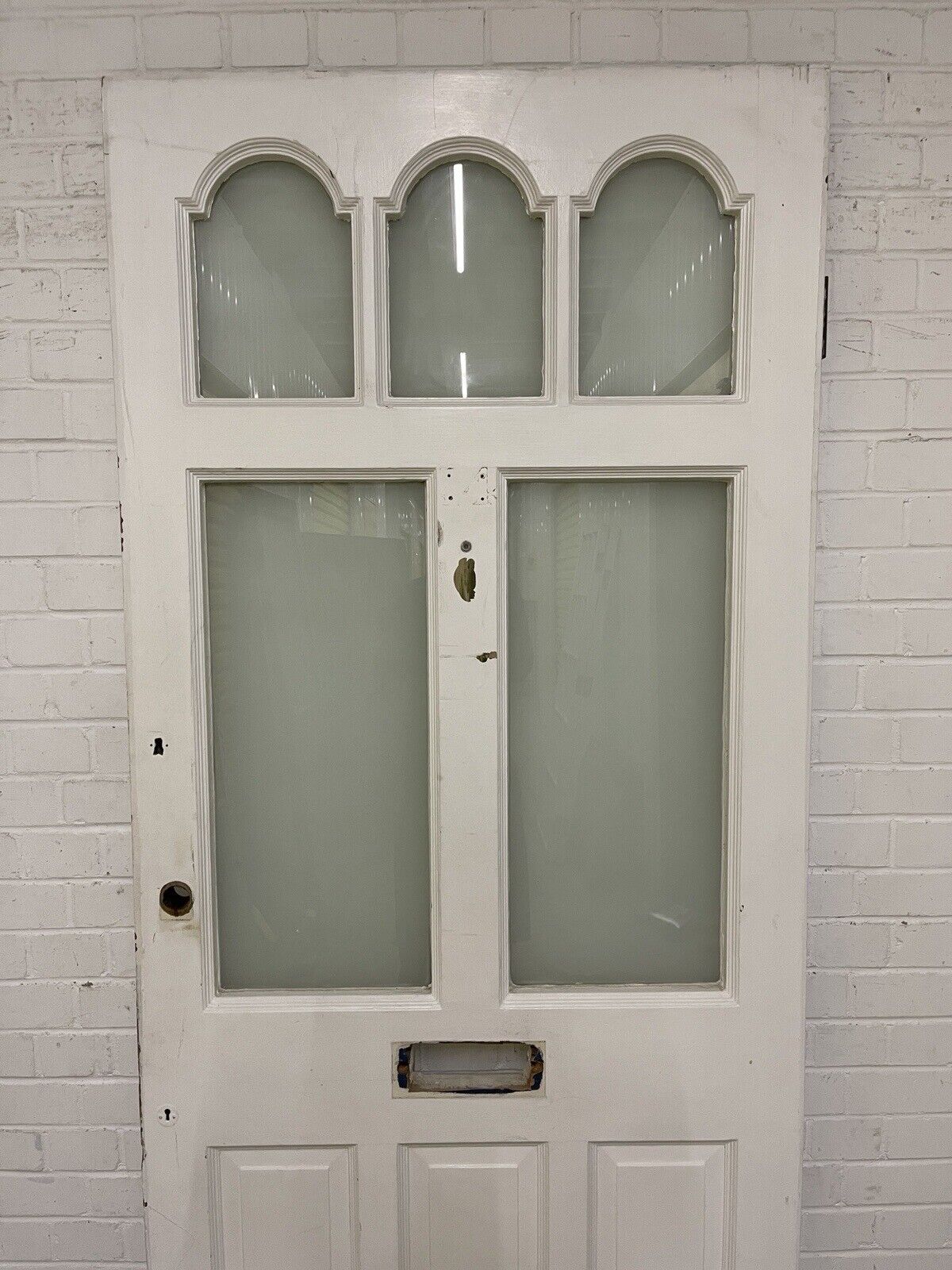 Reclaimed Victorian Edwardian Wooden Panel Front Door 2130 or 2135mm x 913mm