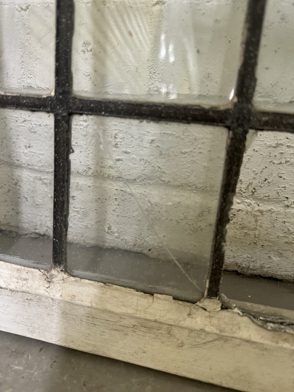 Pair Of Reclaimed Old Leaded Light Panel Wooden Windows 452 x 703mm 450 x 700mm