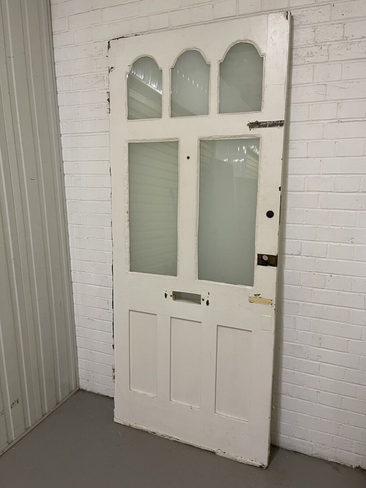 Reclaimed Victorian Edwardian Wooden Panel Front Door 2130 or 2135mm x 913mm