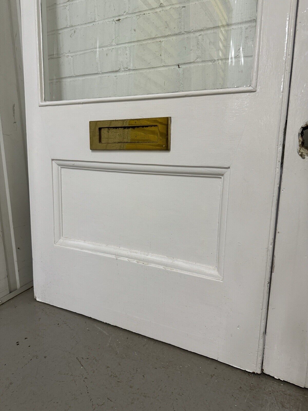 Reclaimed French Single Panel Glass Wooden Double Doors 2023 x 1557mm