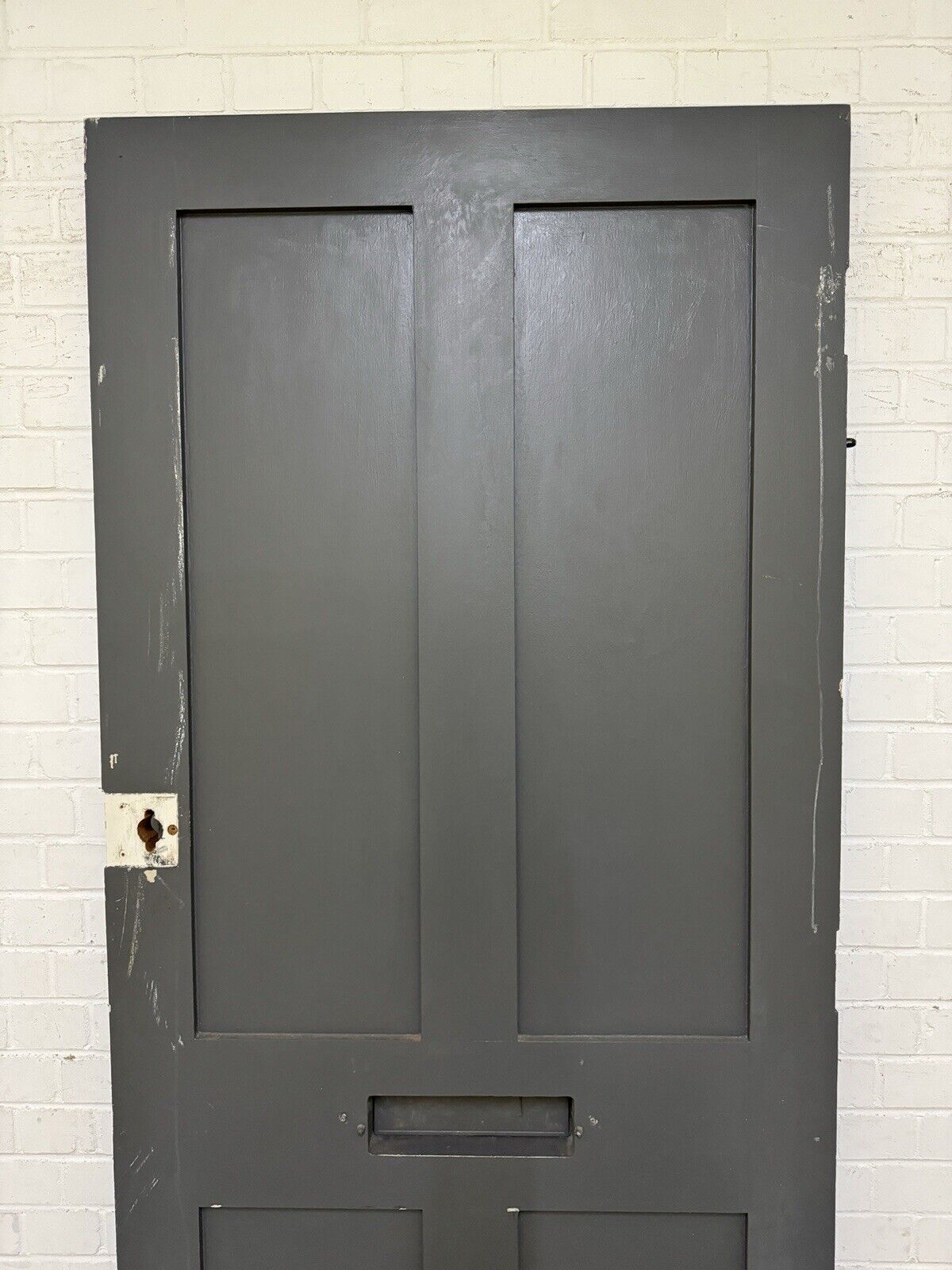 Reclaimed Old Victorian Edwardian Wooden Panel Front Door 2130 x 913mm