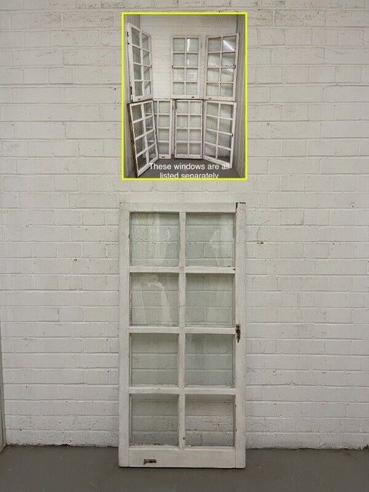Reclaimed Old Modern Georgian Style 8 Panel Wooden Window 568 x 1175mm