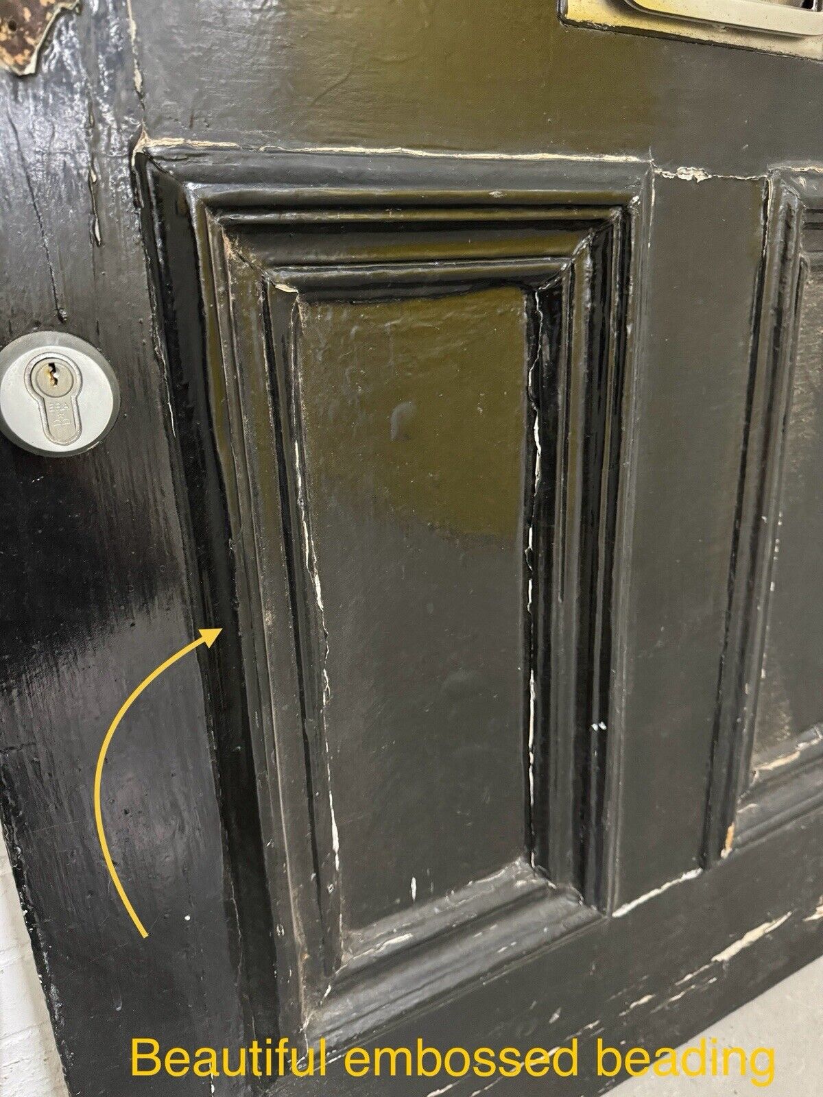 Reclaimed Old Victorian Edwardian Wooden Panel Front Door 2075 or 2080 x 855mm