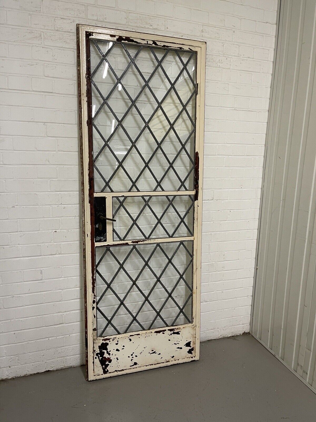 Reclaimed Vintage Industrial Crittall Crital Steel Metal Door Frame 2055 x 763mm