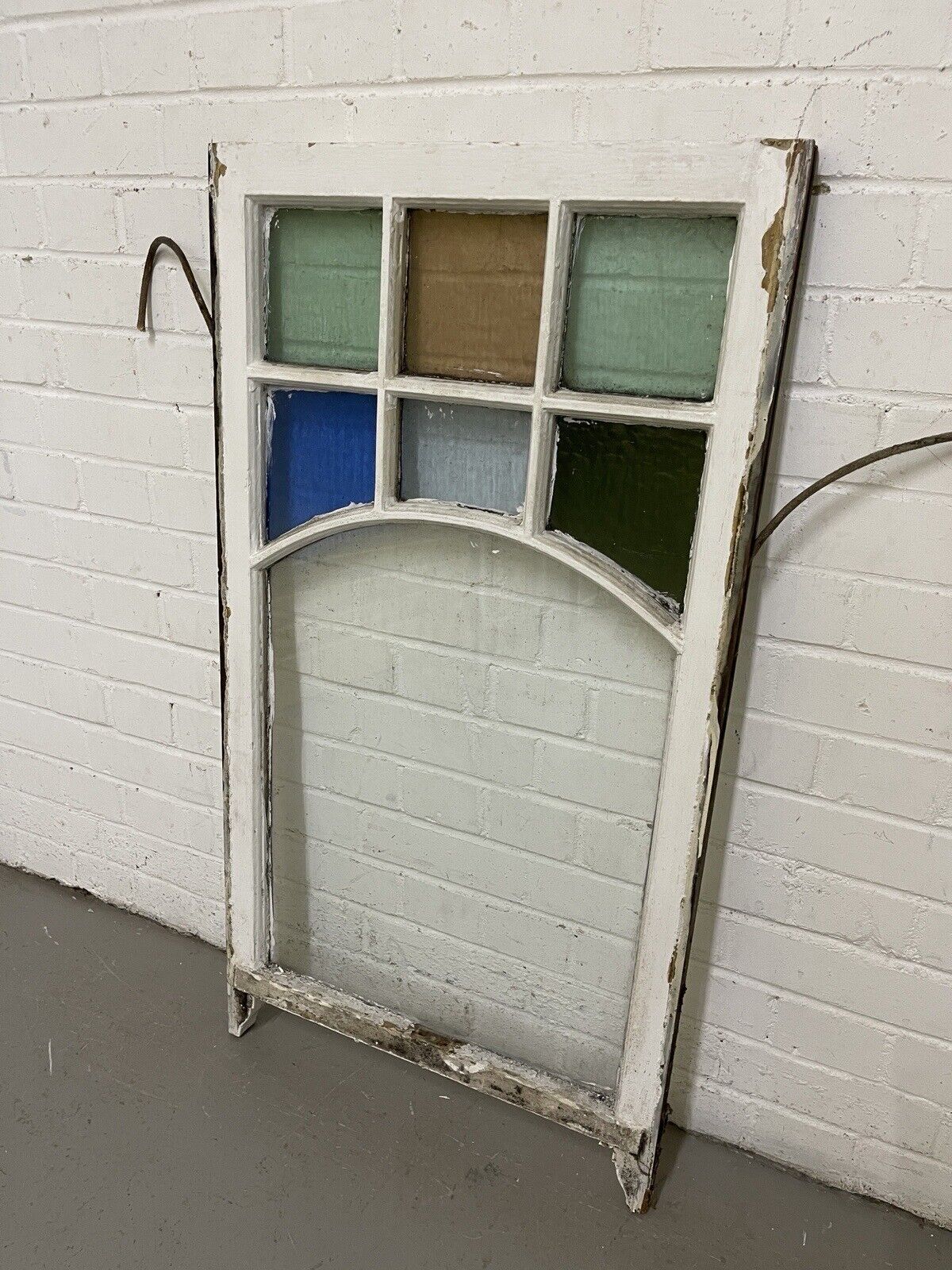 Reclaimed Old Georgian Edwardian Panel Wooden Sash Window 555 x 1030mm