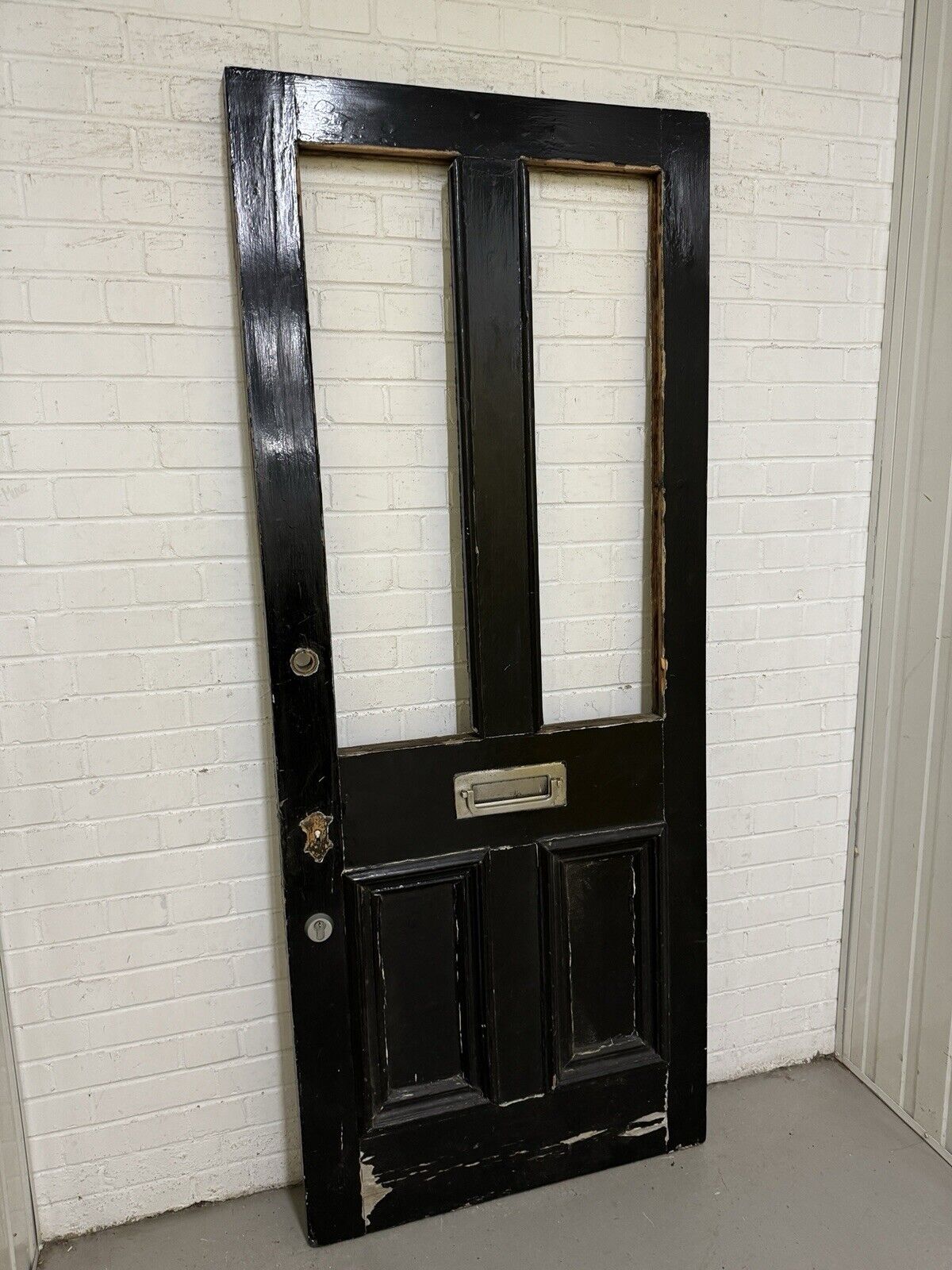 Reclaimed Old Victorian Edwardian Wooden Panel Front Door 2075 or 2080 x 855mm