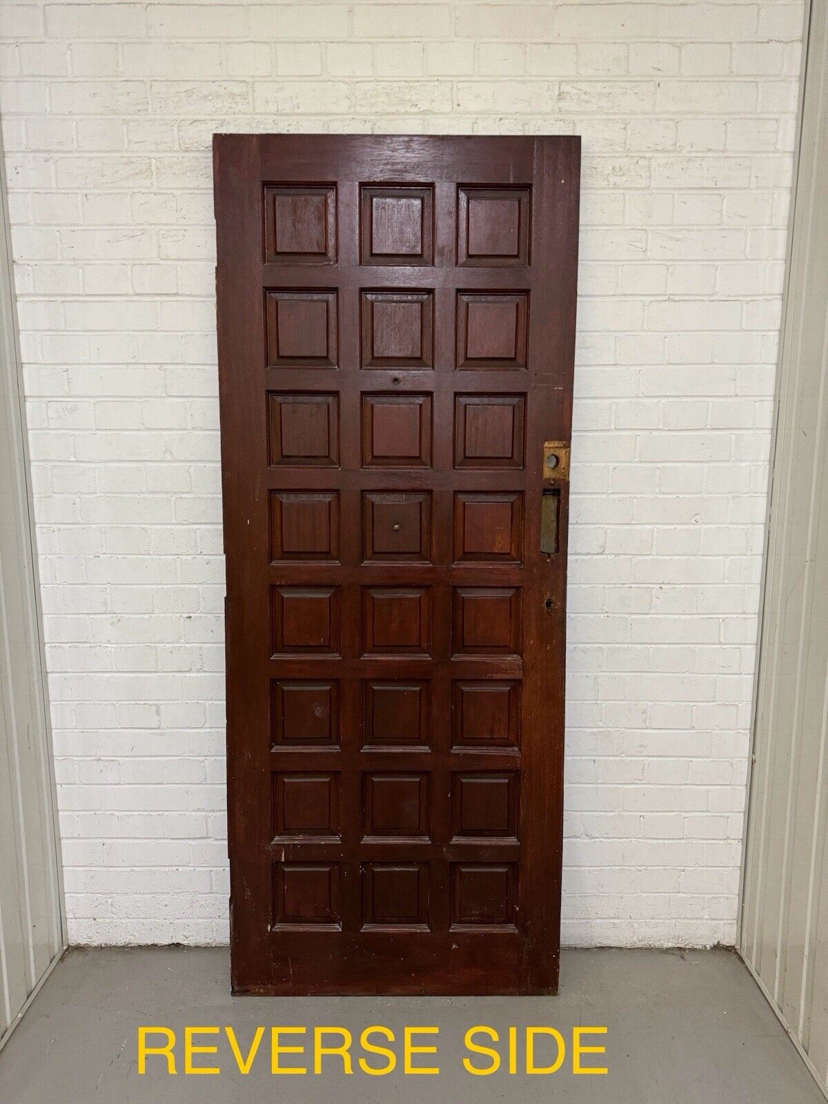 Reclaimed Old Victorian Edwardian Embossed Wooden Panel Front Door 2025 x 811mm