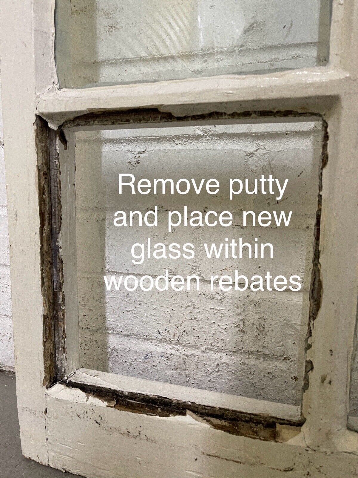 Reclaimed Old Modern Georgian Style 8 Panel Wooden Window 568 x 1175mm
