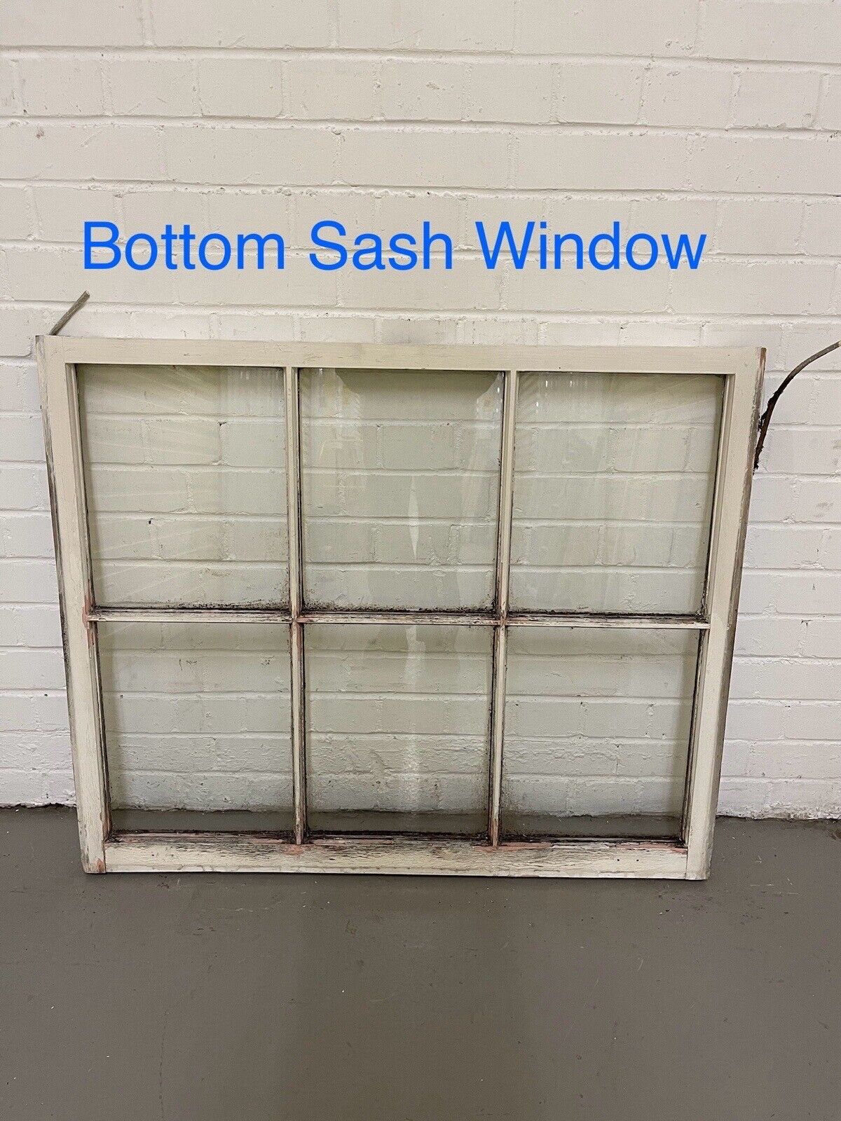 Pair Of Reclaimed Georgian 6 Panel Wooden Panel Sash Window 987x870 985x815mm