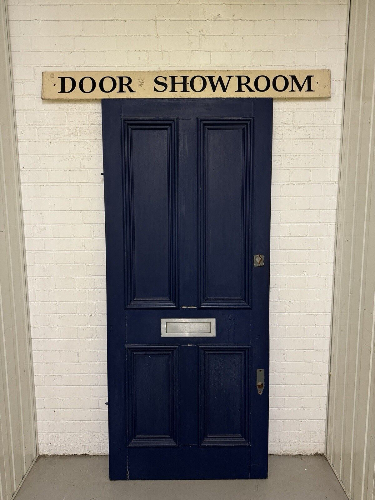 Reclaimed Old Victorian Edwardian Wooden Panel Front Door 2130 x 913mm