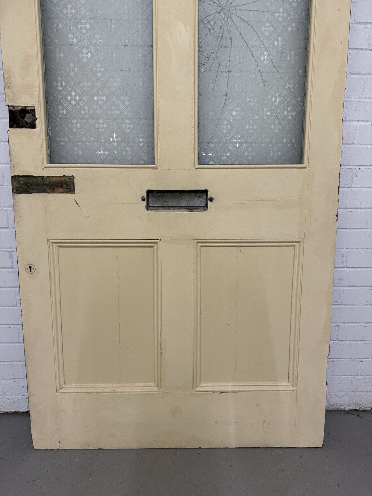 Reclaimed Victorian Edwardian Wooden Panel Front Door 2275 Or 2270mm x 1050mm