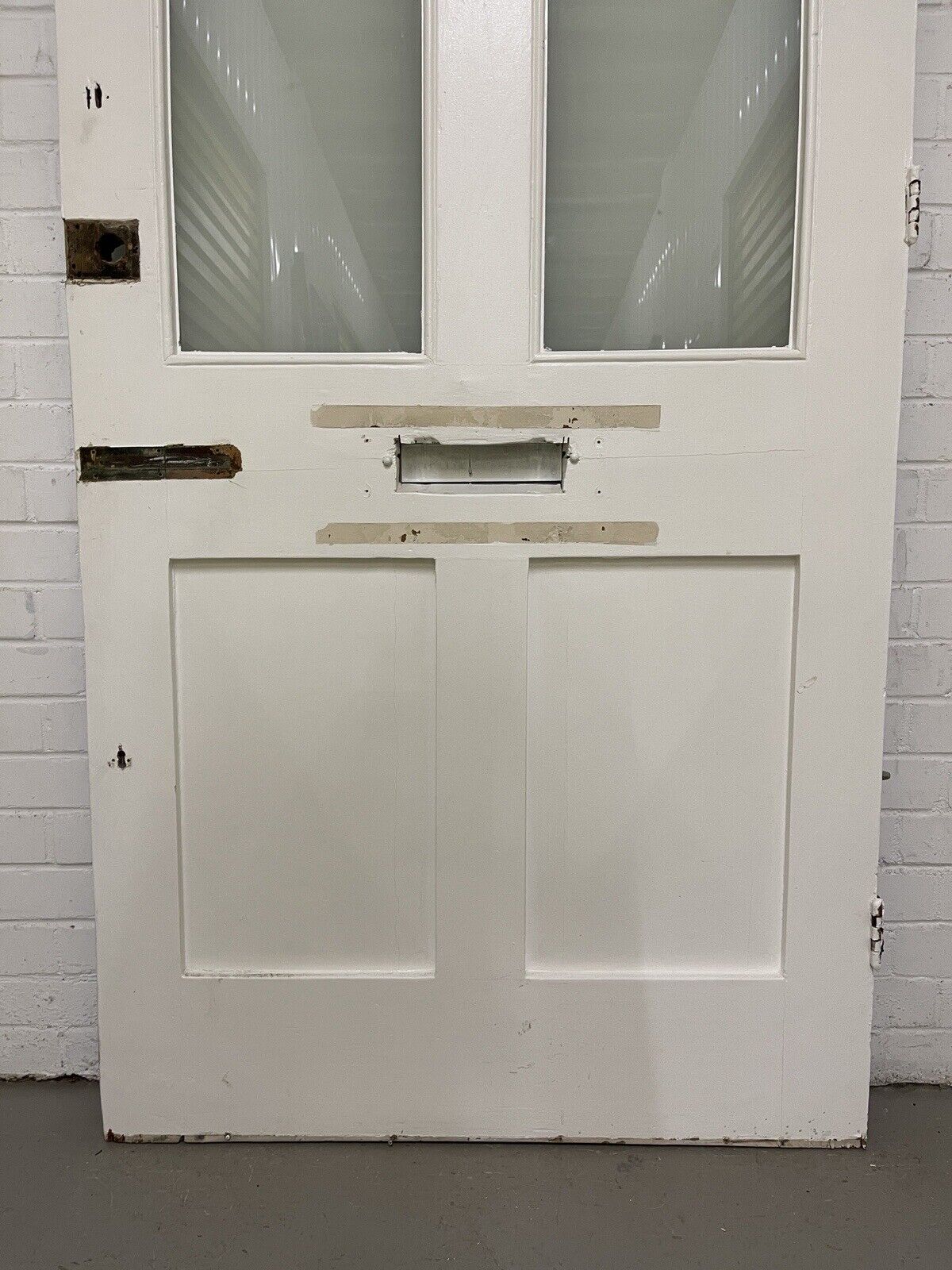 Reclaimed Old Victorian Edwardian Wooden Panel Front Door 2170 x 962mm