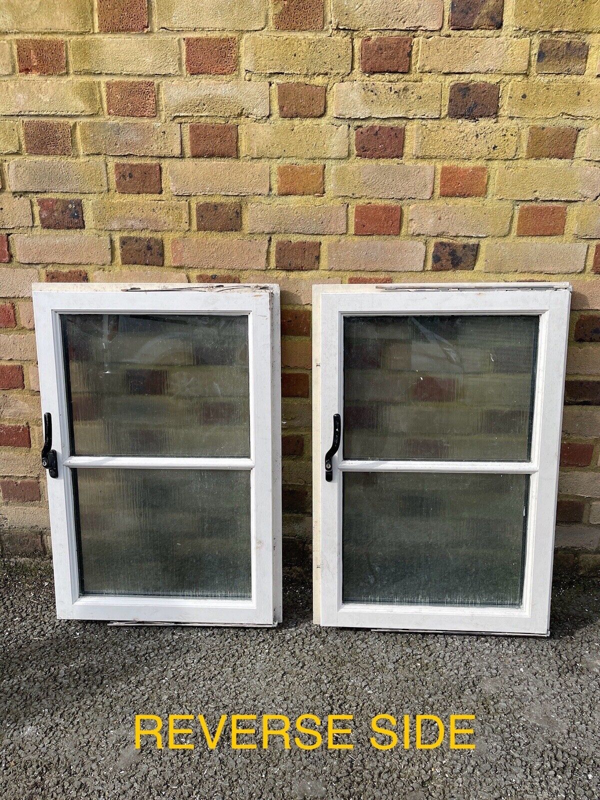 Job Lot Of Eleven Double Glazed Wooden Windows