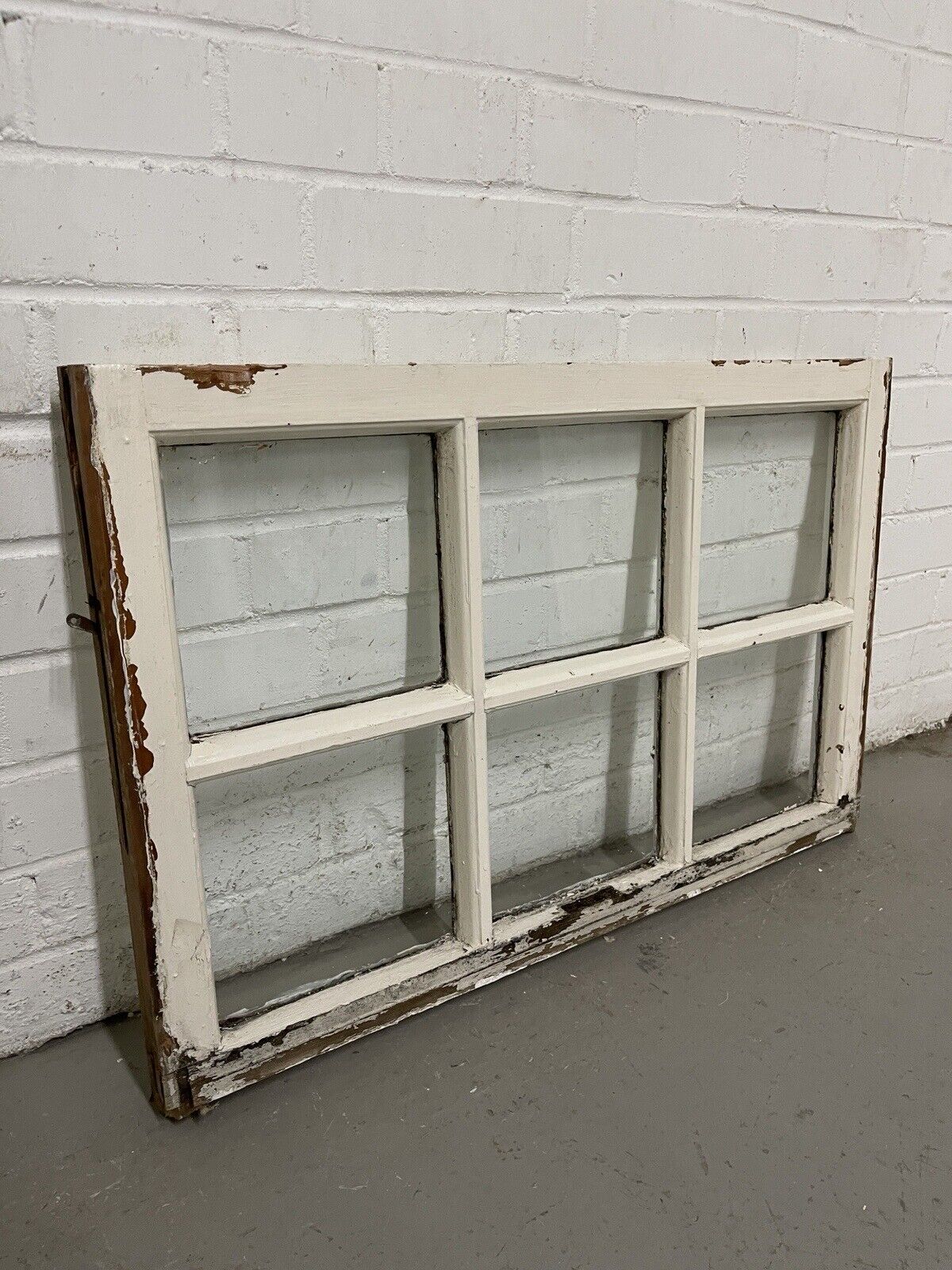 Reclaimed Georgian 6 Panel Wooden Panel Sash Window 770 x 505mm