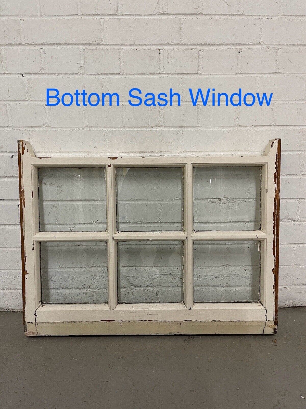 Pair Reclaimed Georgian 6 Panel Wooden Panel Sash Window 770 x 545 770 x 590mm