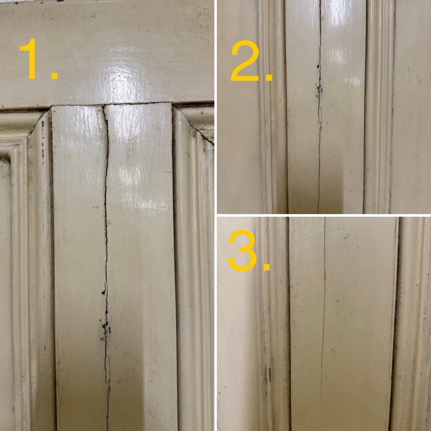 Reclaimed Victorian Pine Internal 4 panel Door 1915 x 710mm