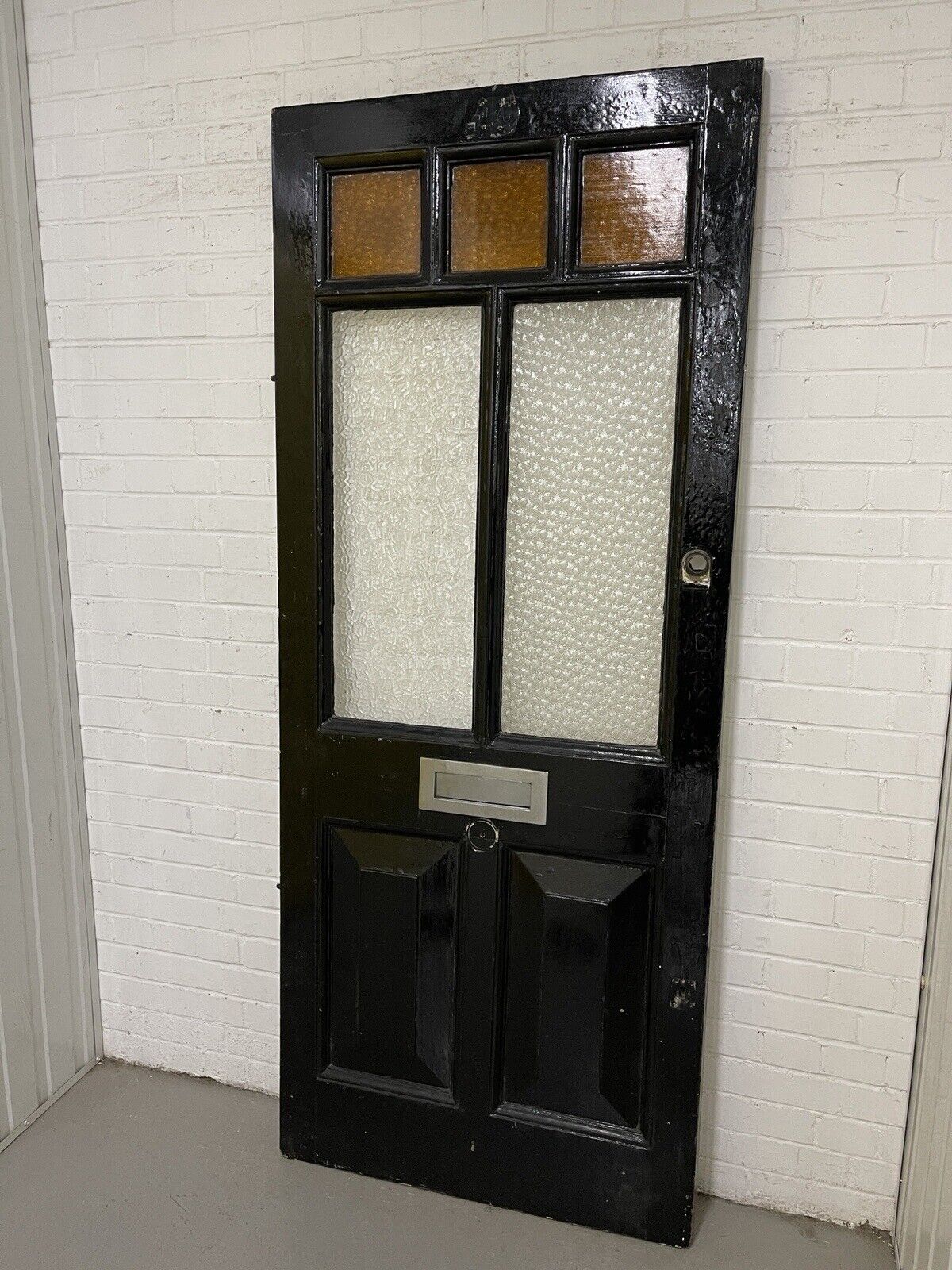 Reclaimed Old Victorian Edwardian Wooden Panel Front Door 2077 x 865mm