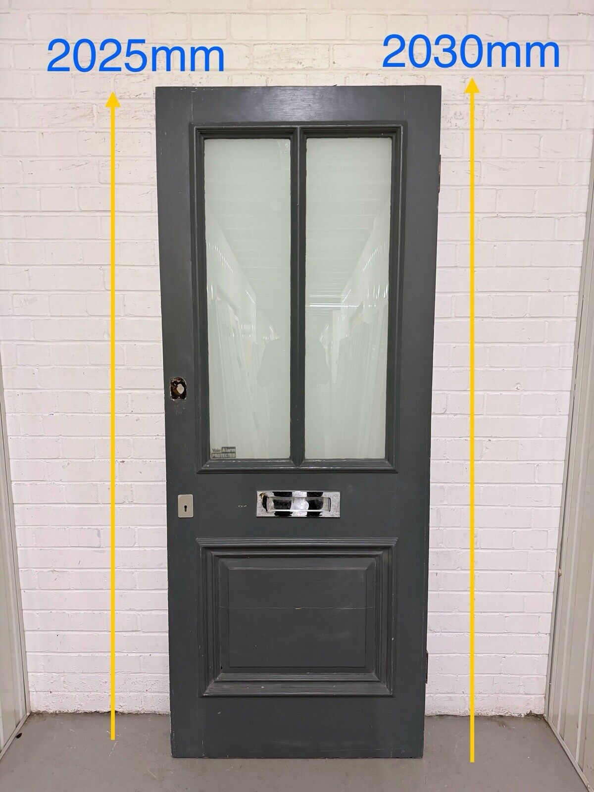 Reclaimed Old Edwardian Victorian Wooden Panel Front Door 2025 or 2030 x 805mm