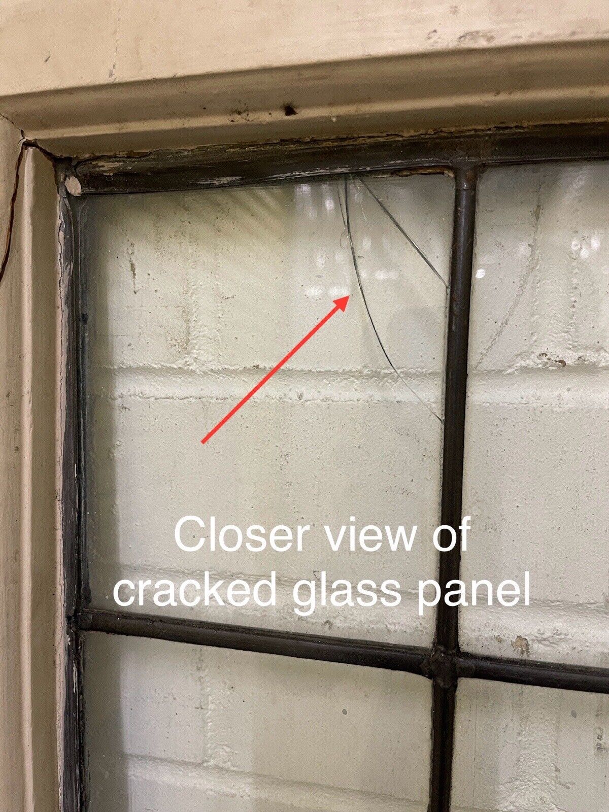 Reclaimed Old Leaded Light Panel Wooden Window 360 x 1050mm