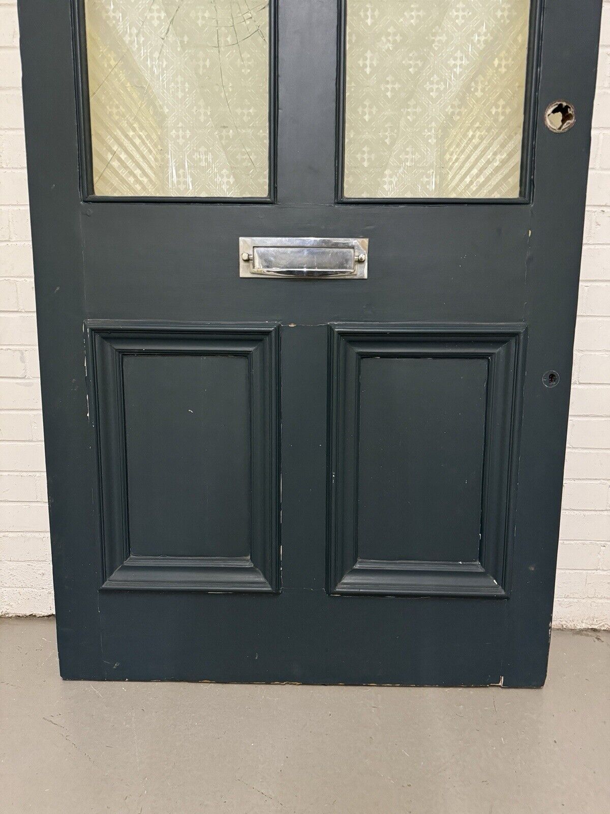 Reclaimed Victorian Edwardian Wooden Panel Front Door 2275 Or 2270mm x 1050mm