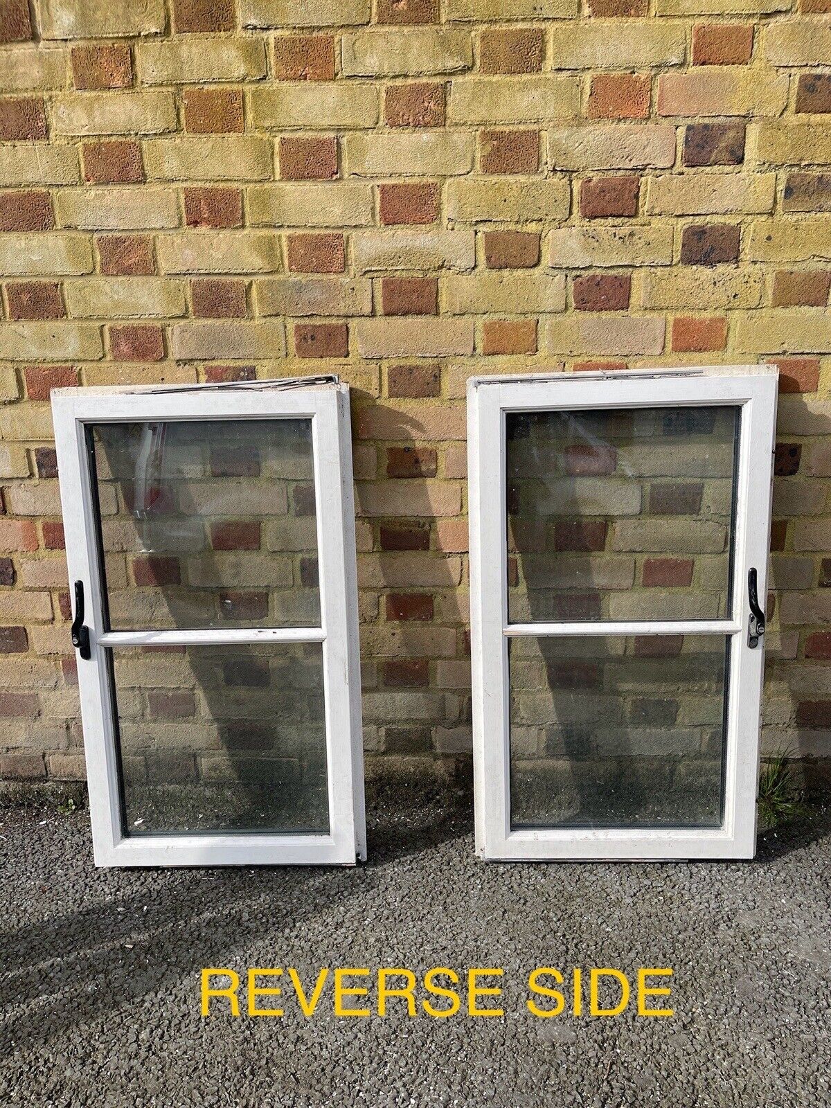 Job Lot Of Eleven Double Glazed Wooden Windows