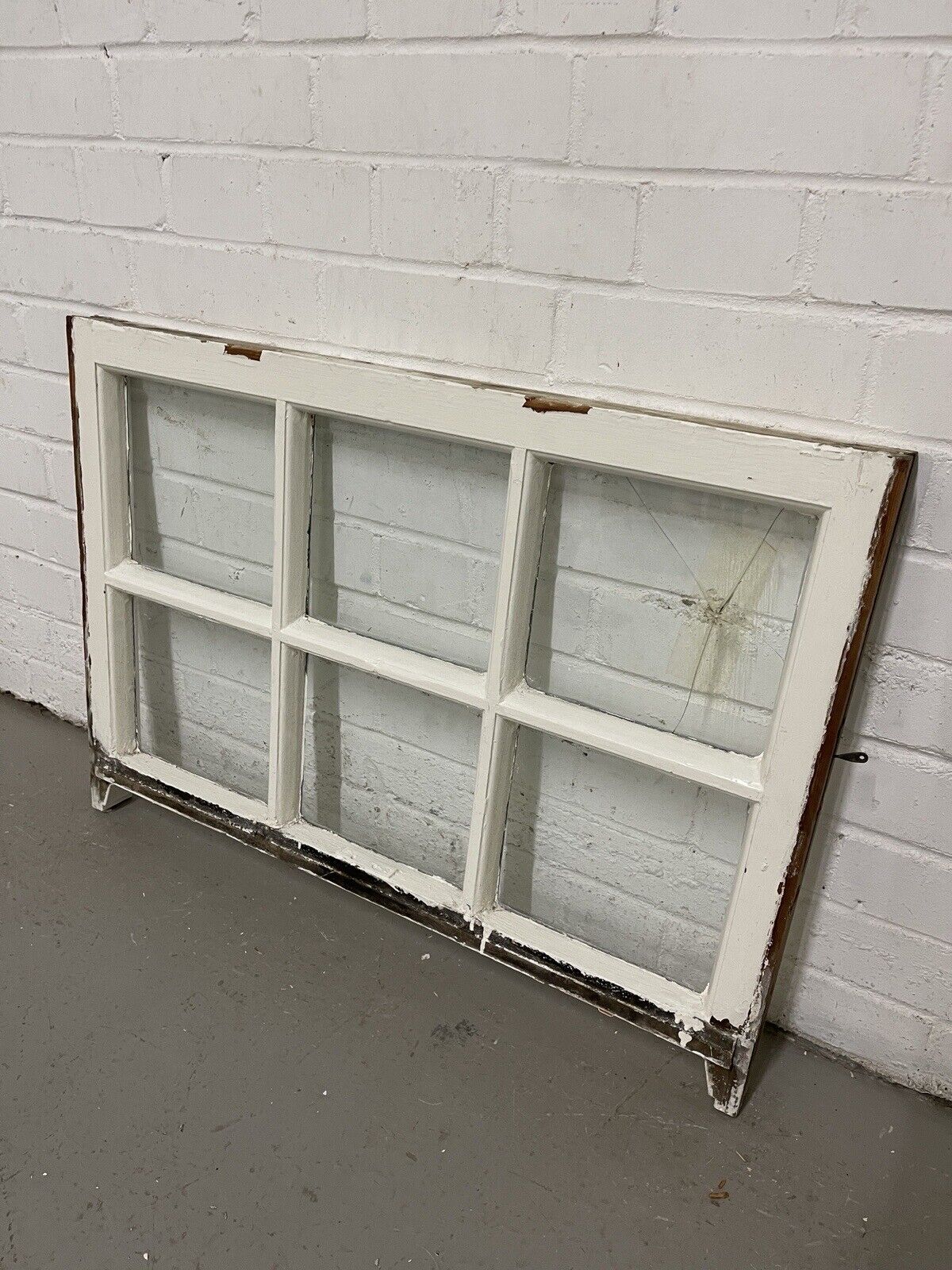 Pair Reclaimed Georgian 6 Panel Wooden Panel Sash Window 770 x 545 770 x 590mm