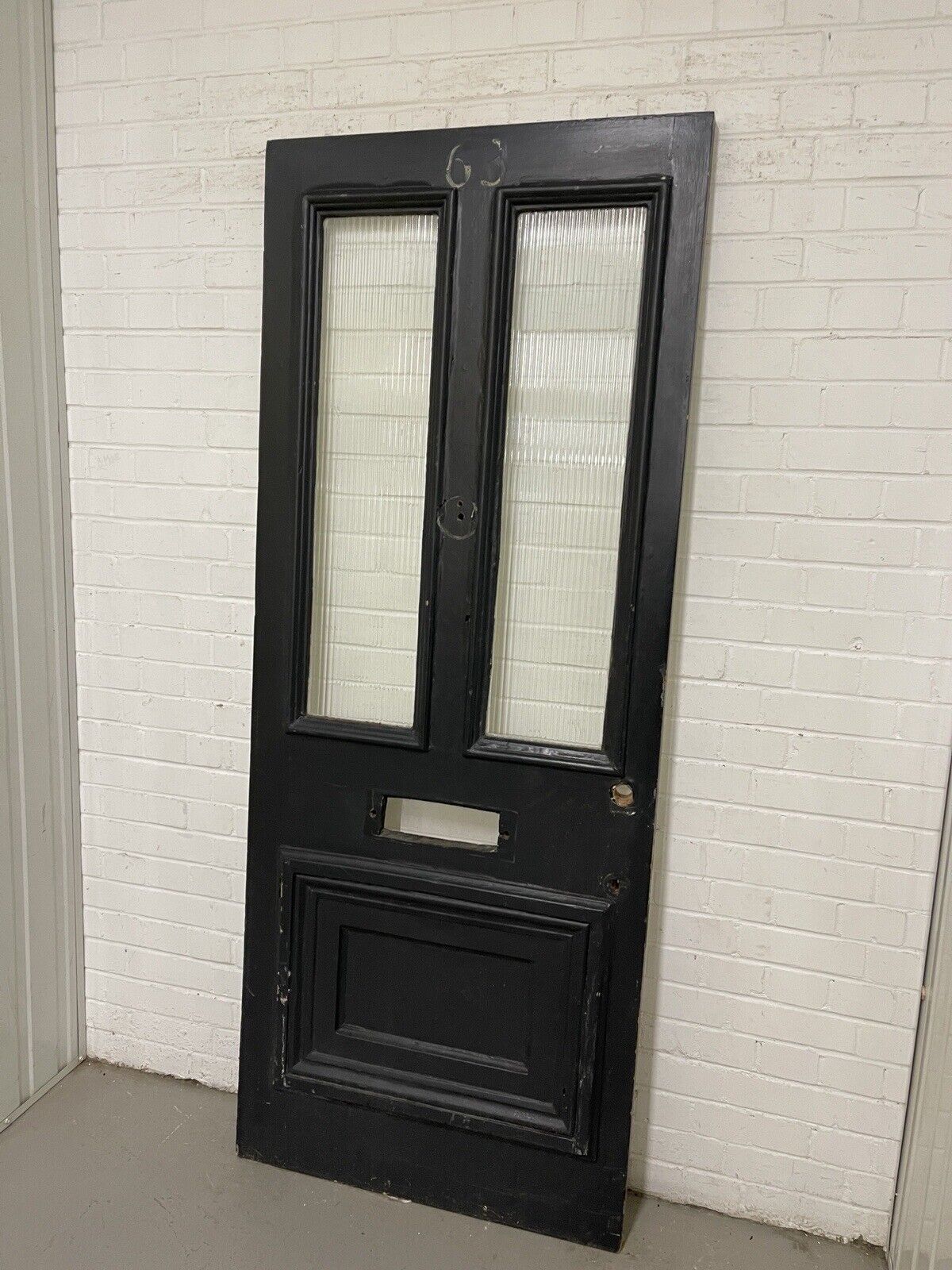 Reclaimed Old Edwardian Victorian Wooden Panel Front Door 2023 or 2030 x 810mm
