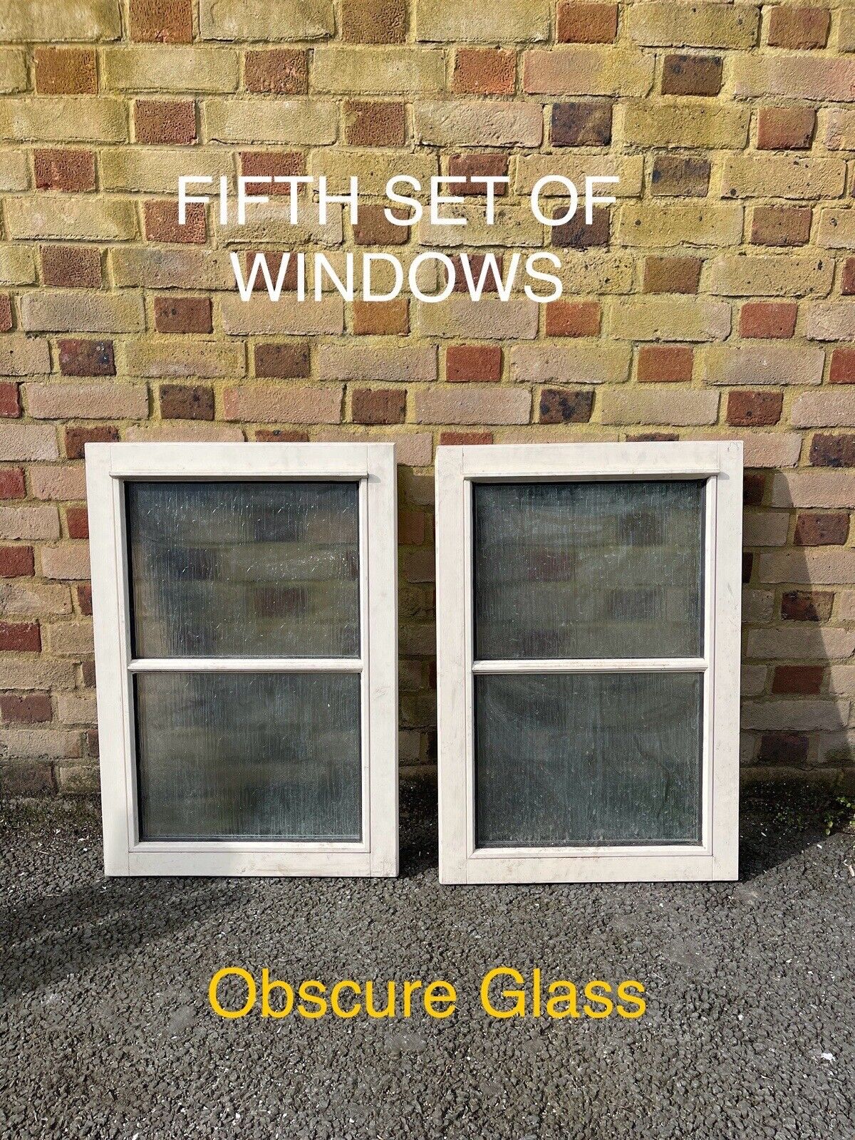 Job Lot Of Eleven Double Glazed Wooden Windows